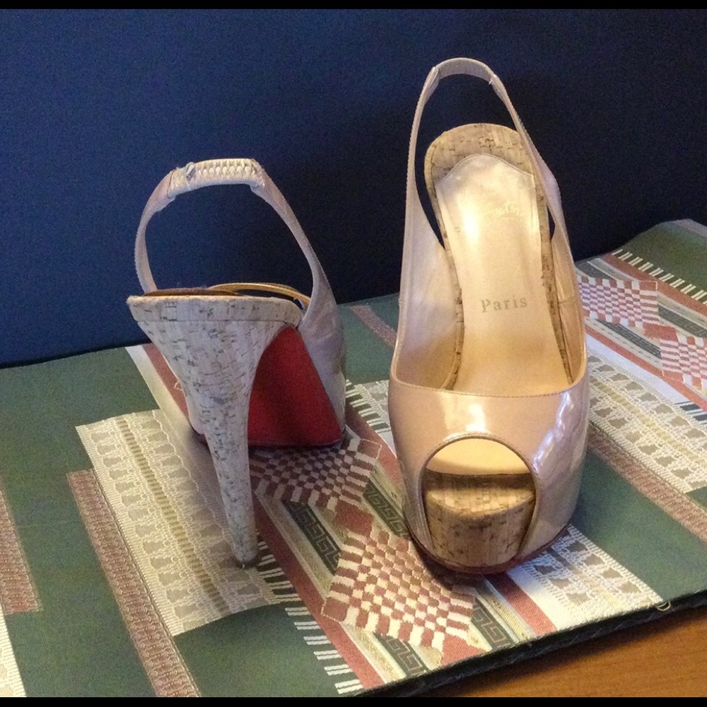 Louboutin patent leather pumps
